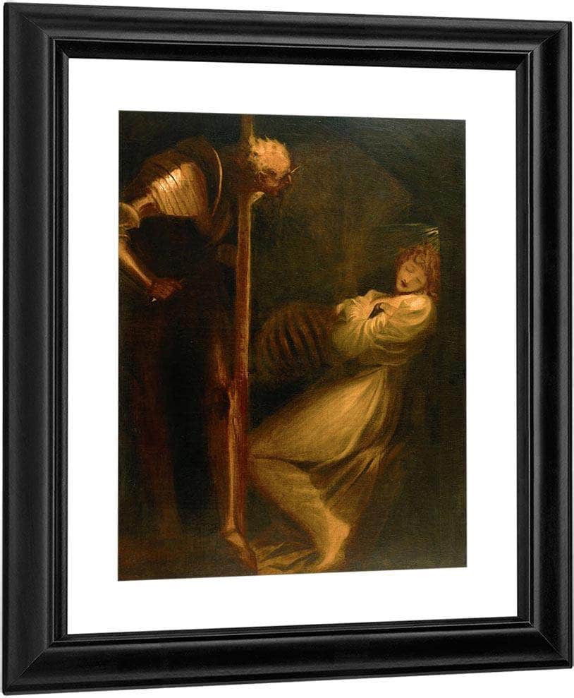 Wolfram Observing His Wife In Her Walled In Cell With The Skeleton Of Her Lover By Henry Fuseli Fine Art Print