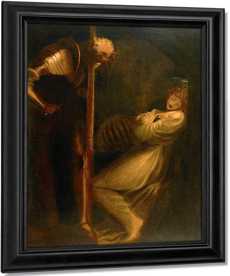 Wolfram Observing His Wife In Her Walled In Cell With The Skeleton Of Her Lover By Henry Fuseli Fine Art Print