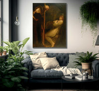 Wolfram Observing His Wife In Her Walled In Cell With The Skeleton Of Her Lover By Henry Fuseli Fine Art Print