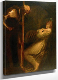Wolfram Observing His Wife In Her Walled In Cell With The Skeleton Of Her Lover By Henry Fuseli Fine Art Print