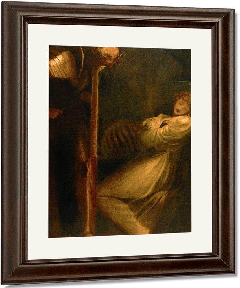 Wolfram Observing His Wife In Her Walled In Cell With The Skeleton Of Her Lover By Henry Fuseli Fine Art Print