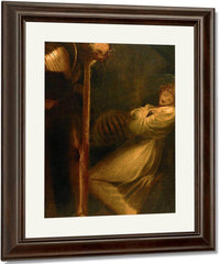 Wolfram Observing His Wife In Her Walled In Cell With The Skeleton Of Her Lover By Henry Fuseli Fine Art Print