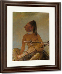 Woman And Child, Showing How The Heads Of Children Are Flattened By George Catlin Fine Art Print