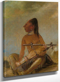 Woman And Child, Showing How The Heads Of Children Are Flattened By George Catlin Fine Art Print