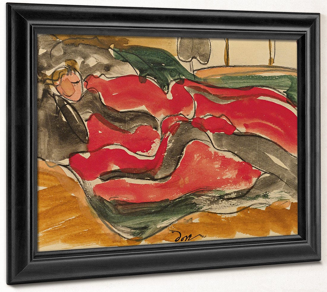 Woman Asleep By Arthur Dove Fine Art Print