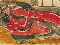 Woman Asleep By Arthur Dove Fine Art Print