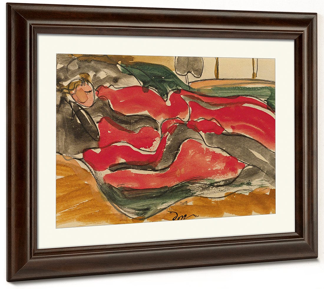 Woman Asleep By Arthur Dove Fine Art Print