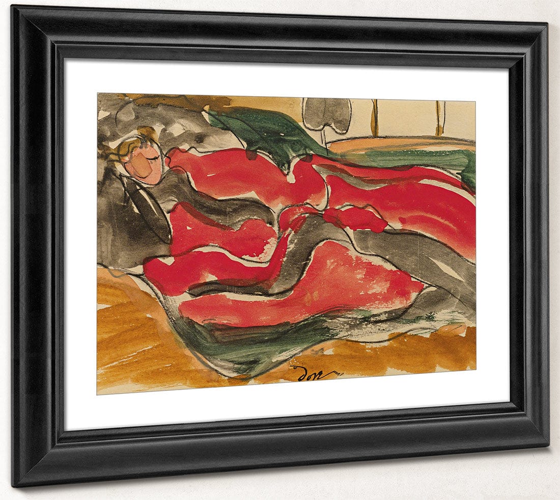 Woman Asleep By Arthur Dove Fine Art Print