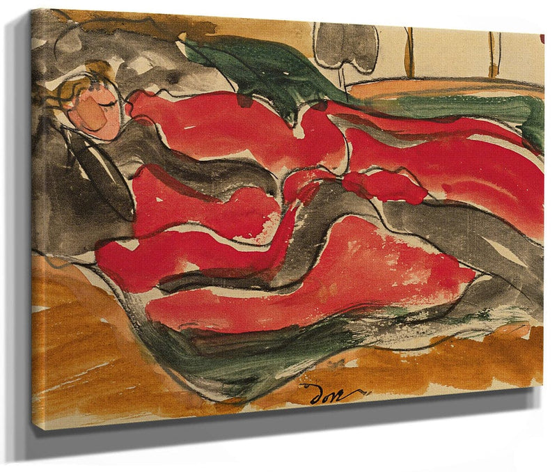 Woman Asleep By Arthur Dove Fine Art Print