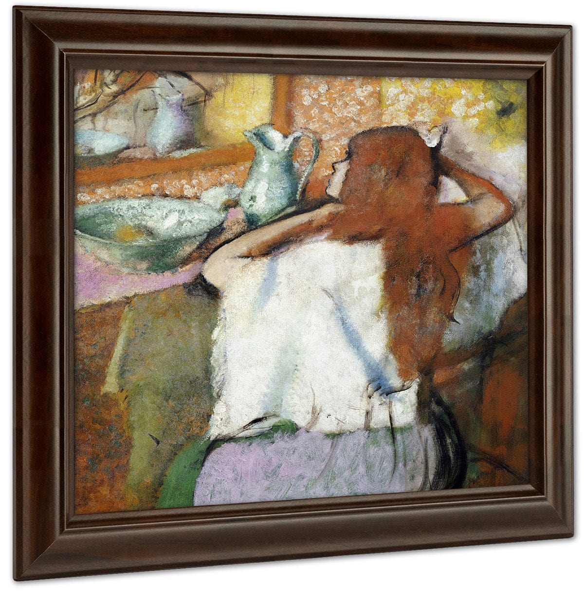 Woman At Her Toilet By Edgar Degas Fine Art Print