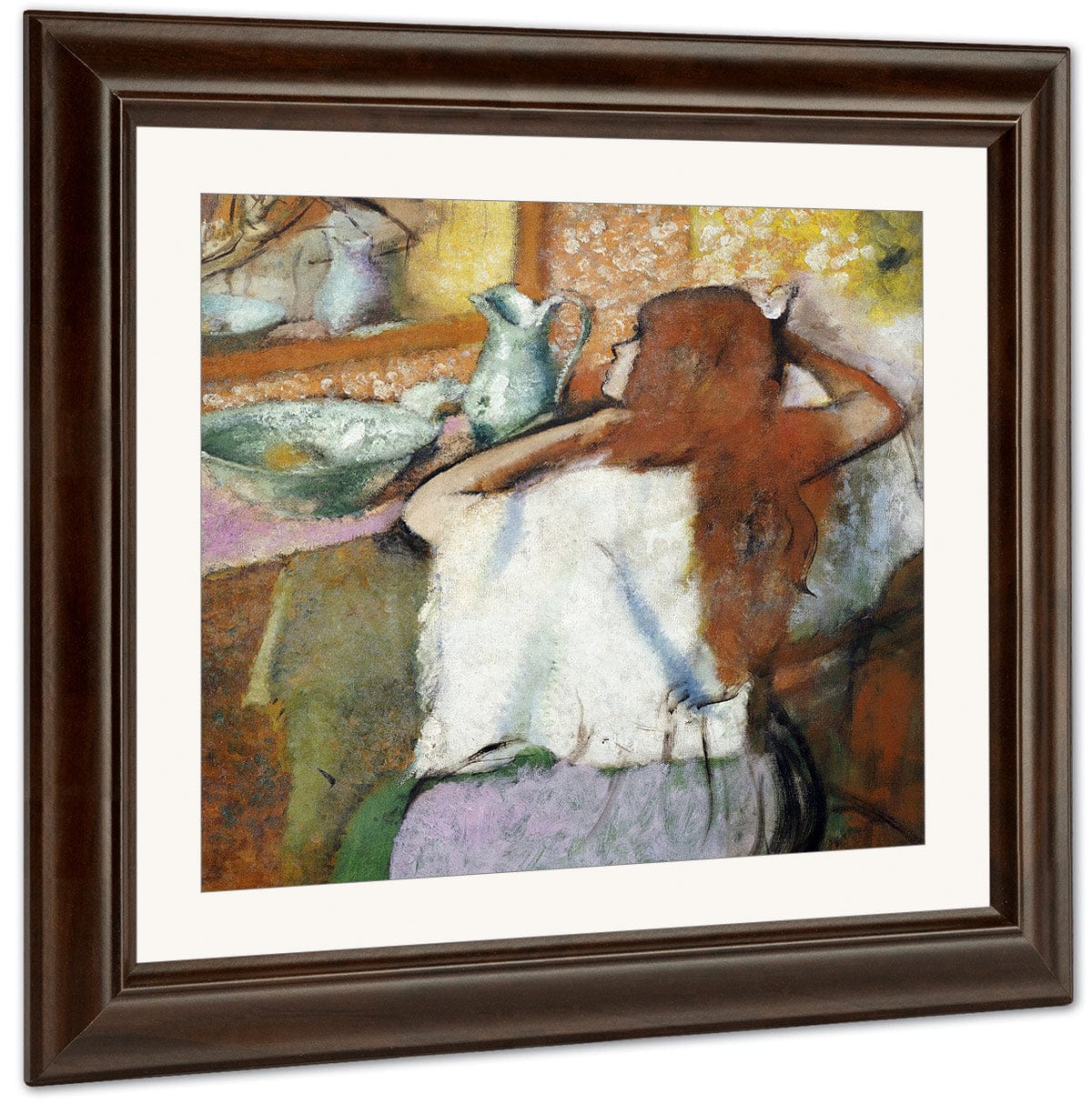 Woman At Her Toilet By Edgar Degas Fine Art Print