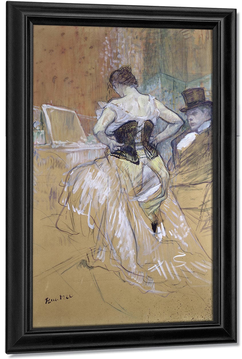 Woman At Her Toilet, Study For 'Elles' By Henri Marie Raymond De Toulouse Lautrec Monfa Fine Art Print