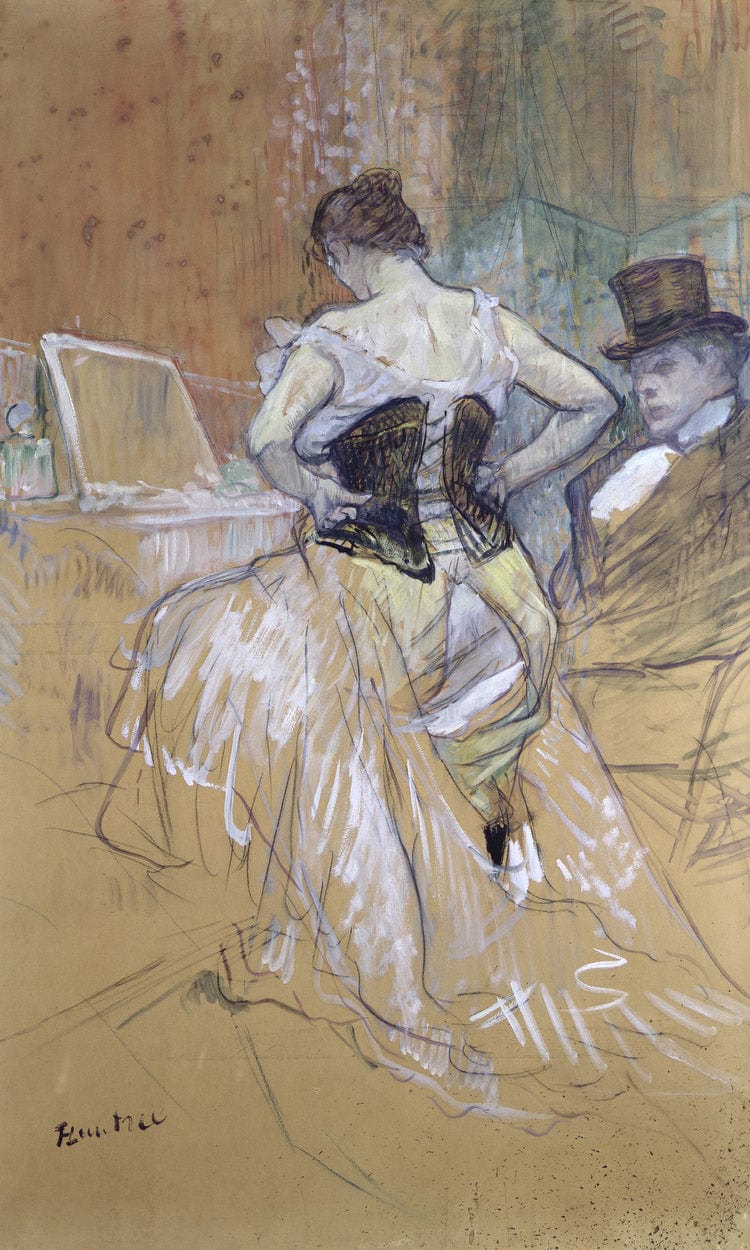 Woman At Her Toilet, Study For 'Elles' By Henri Marie Raymond De Toulouse Lautrec Monfa Fine Art Print
