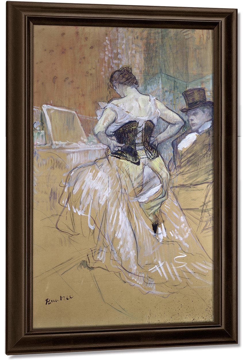 Woman At Her Toilet, Study For 'Elles' By Henri Marie Raymond De Toulouse Lautrec Monfa Fine Art Print