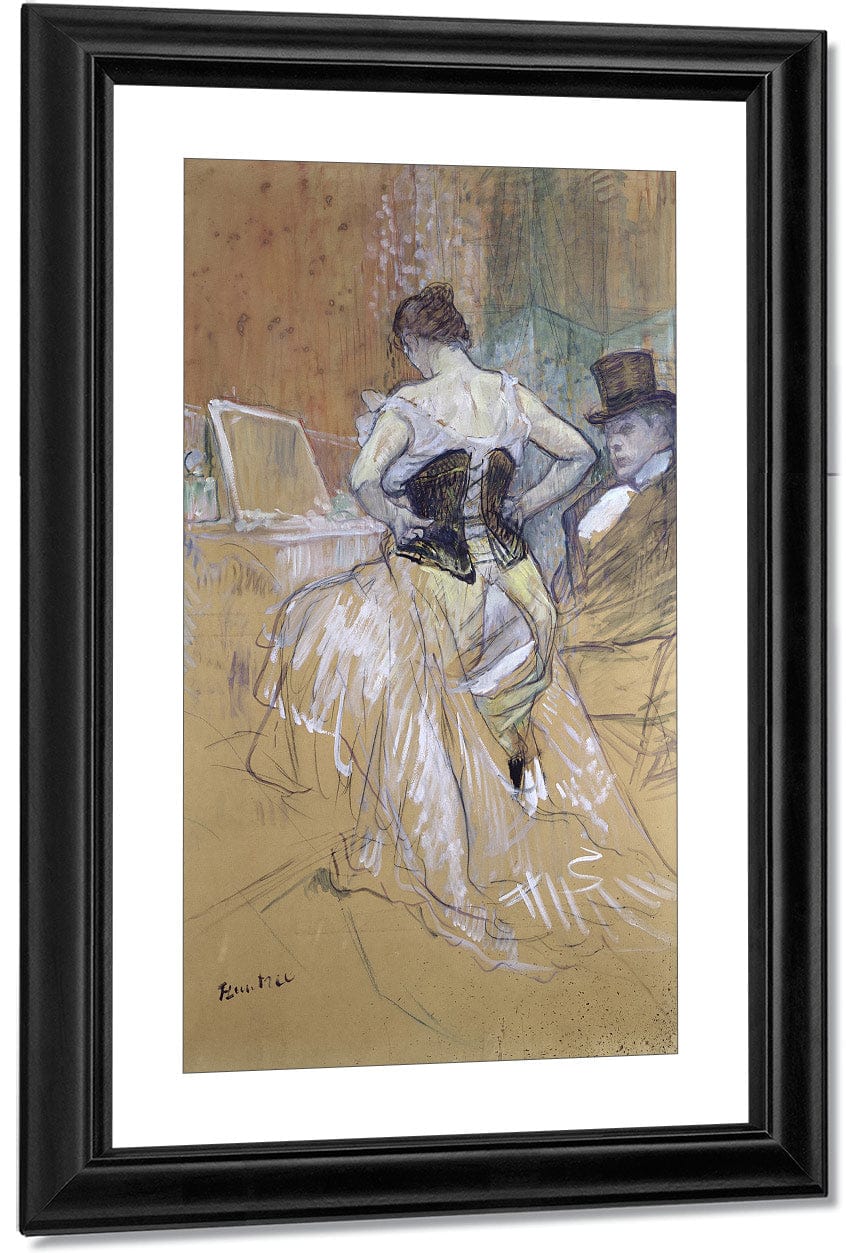 Woman At Her Toilet, Study For 'Elles' By Henri Marie Raymond De Toulouse Lautrec Monfa Fine Art Print
