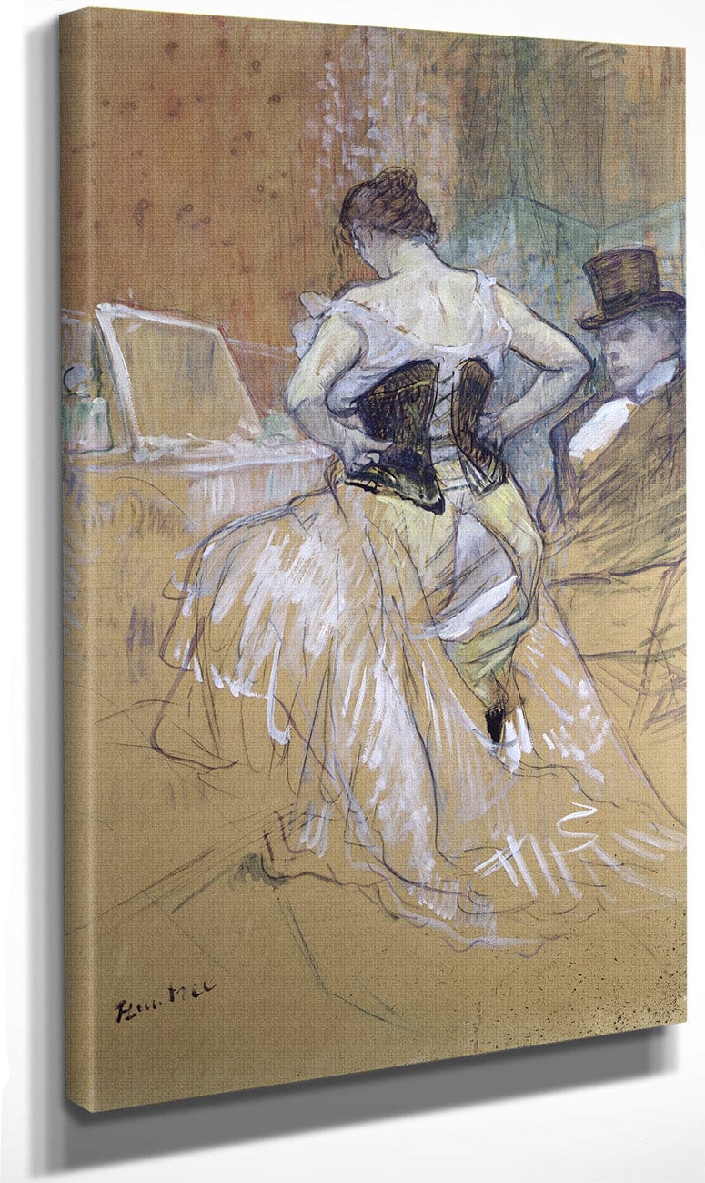 Woman At Her Toilet, Study For 'Elles' By Henri Marie Raymond De Toulouse Lautrec Monfa Fine Art Print