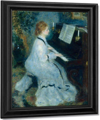Woman At The Piano By Pierre August Renoir Fine Art Print