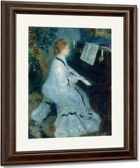Woman At The Piano By Pierre August Renoir Fine Art Print