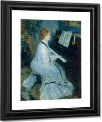 Woman At The Piano By Pierre August Renoir Fine Art Print