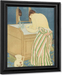 Woman Bathing By Mary Cassatt Fine Art Print