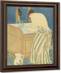 Woman Bathing By Mary Cassatt Fine Art Print