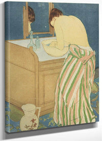 Woman Bathing By Mary Cassatt Fine Art Print