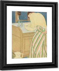 Woman Bathing By Mary Cassatt Fine Art Print