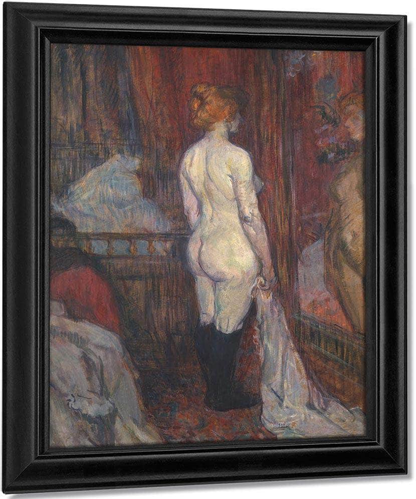 Woman Before A Mirror 1897 By Henri De Toulouse Lautrec Fine Art Print