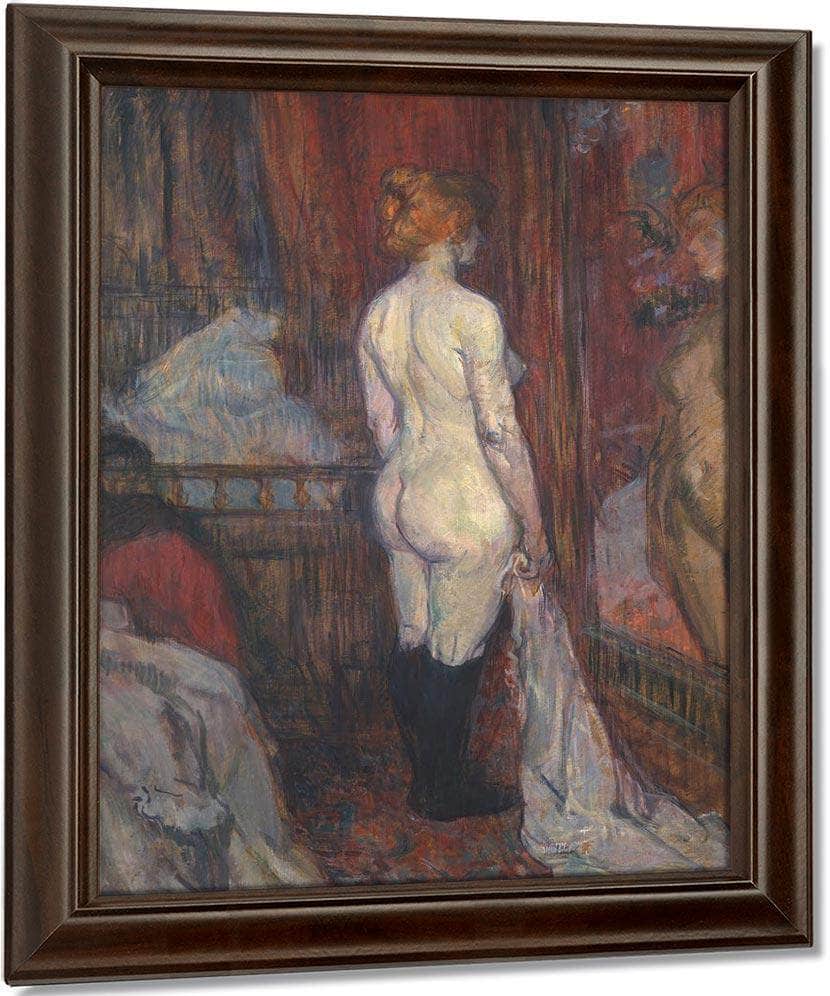 Woman Before A Mirror 1897 By Henri De Toulouse Lautrec Fine Art Print
