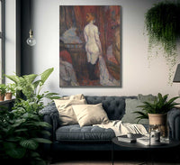 Woman Before A Mirror 1897 By Henri De Toulouse Lautrec Fine Art Print