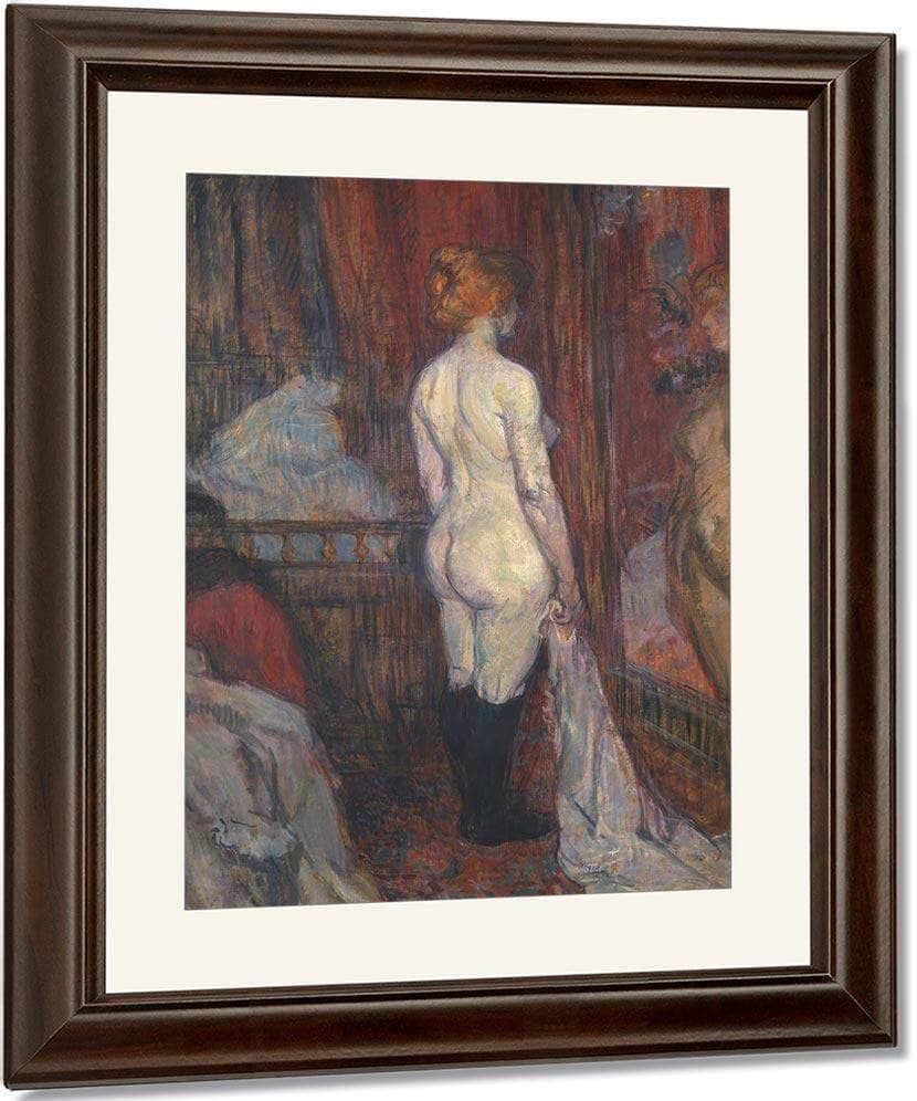Woman Before A Mirror 1897 By Henri De Toulouse Lautrec Fine Art Print