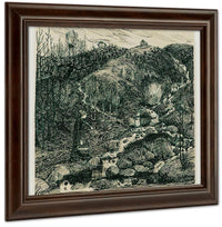 Woman By A Stream By Nicolai Astrup Fine Art Print