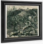 Woman By A Stream By Nicolai Astrup Fine Art Print