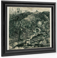 Woman By A Stream By Nicolai Astrup Fine Art Print