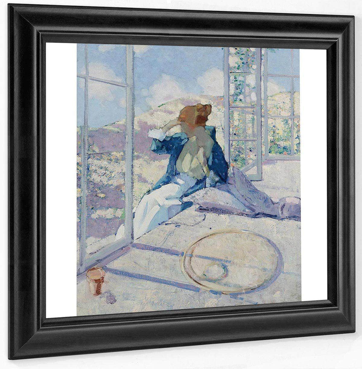 Woman By A Window By Richard Edward Miller Fine Art Print