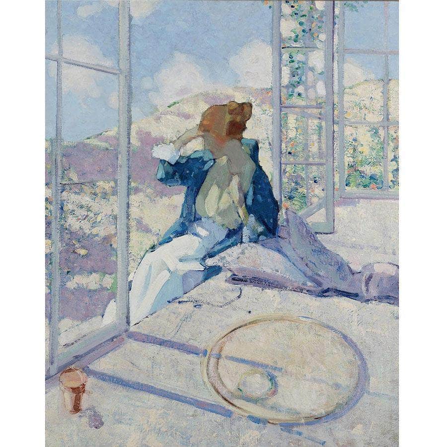 Woman By A Window By Richard Edward Miller Fine Art Print