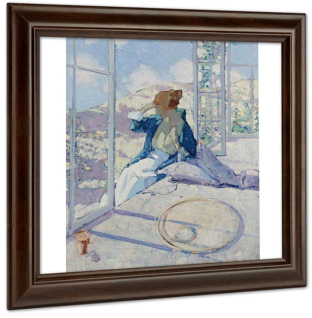 Woman By A Window By Richard Edward Miller Fine Art Print