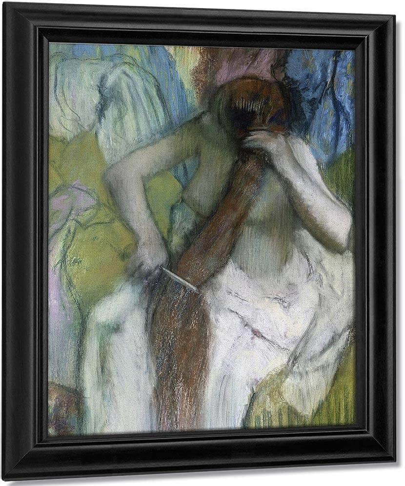 Woman Combing Her Hair 1 By Edgar Degas Fine Art Print