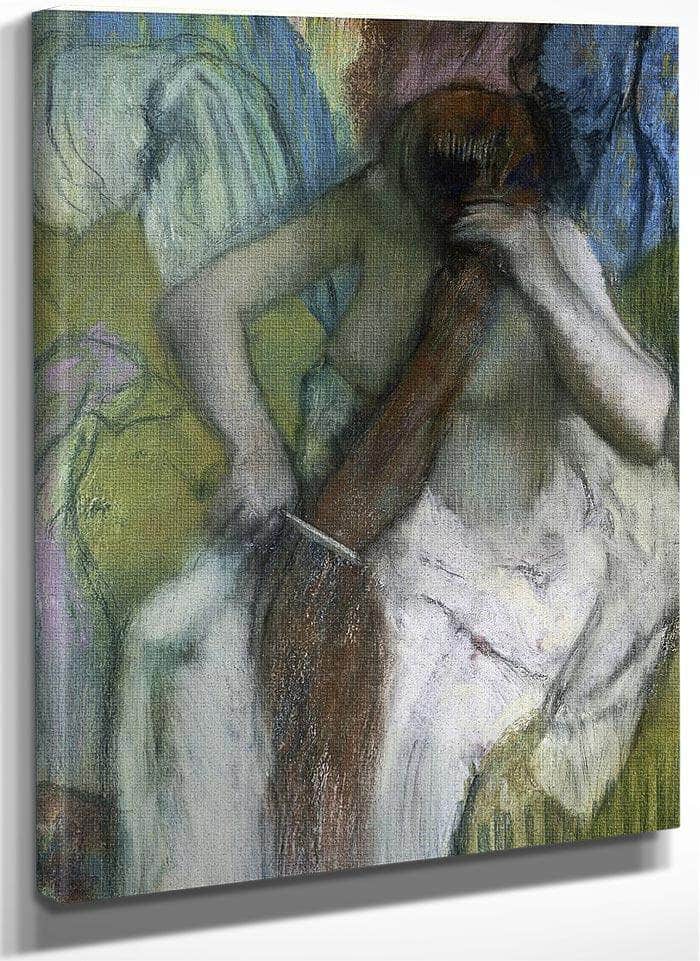 Woman Combing Her Hair 1 By Edgar Degas Fine Art Print
