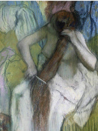 Woman Combing Her Hair 1 By Edgar Degas Fine Art Print