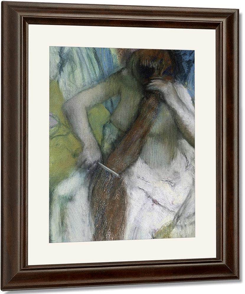 Woman Combing Her Hair 1 By Edgar Degas Fine Art Print