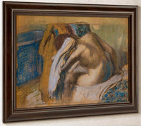 Woman Drying Her Hair, After The Bath By Edgar Degas Fine Art Print