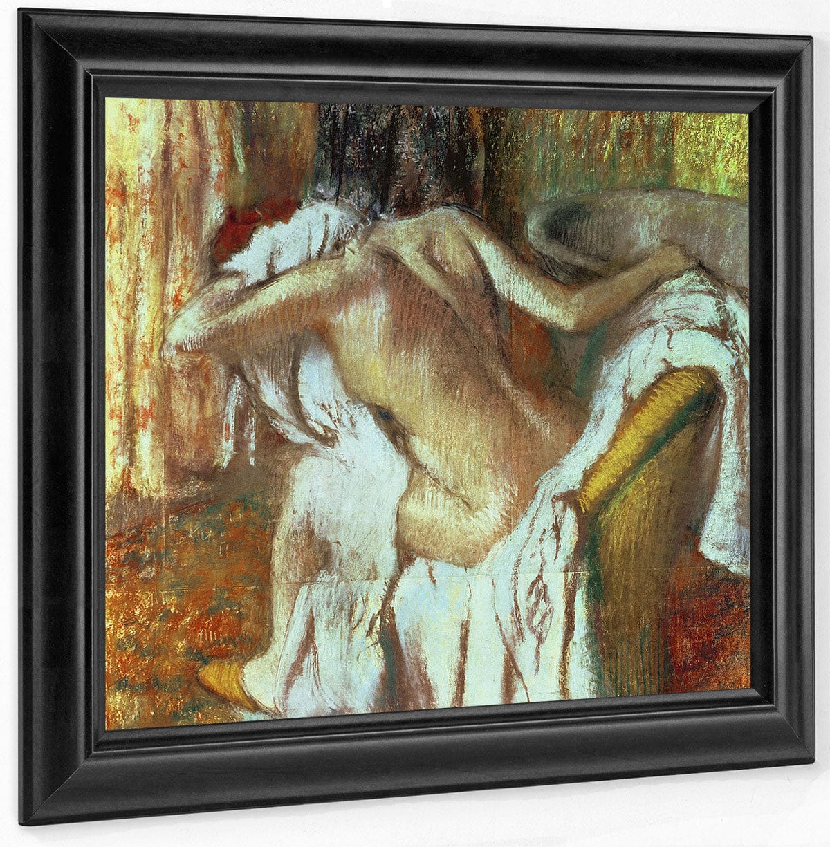 Woman Drying Herself 1 By Edgar Degas Fine Art Print