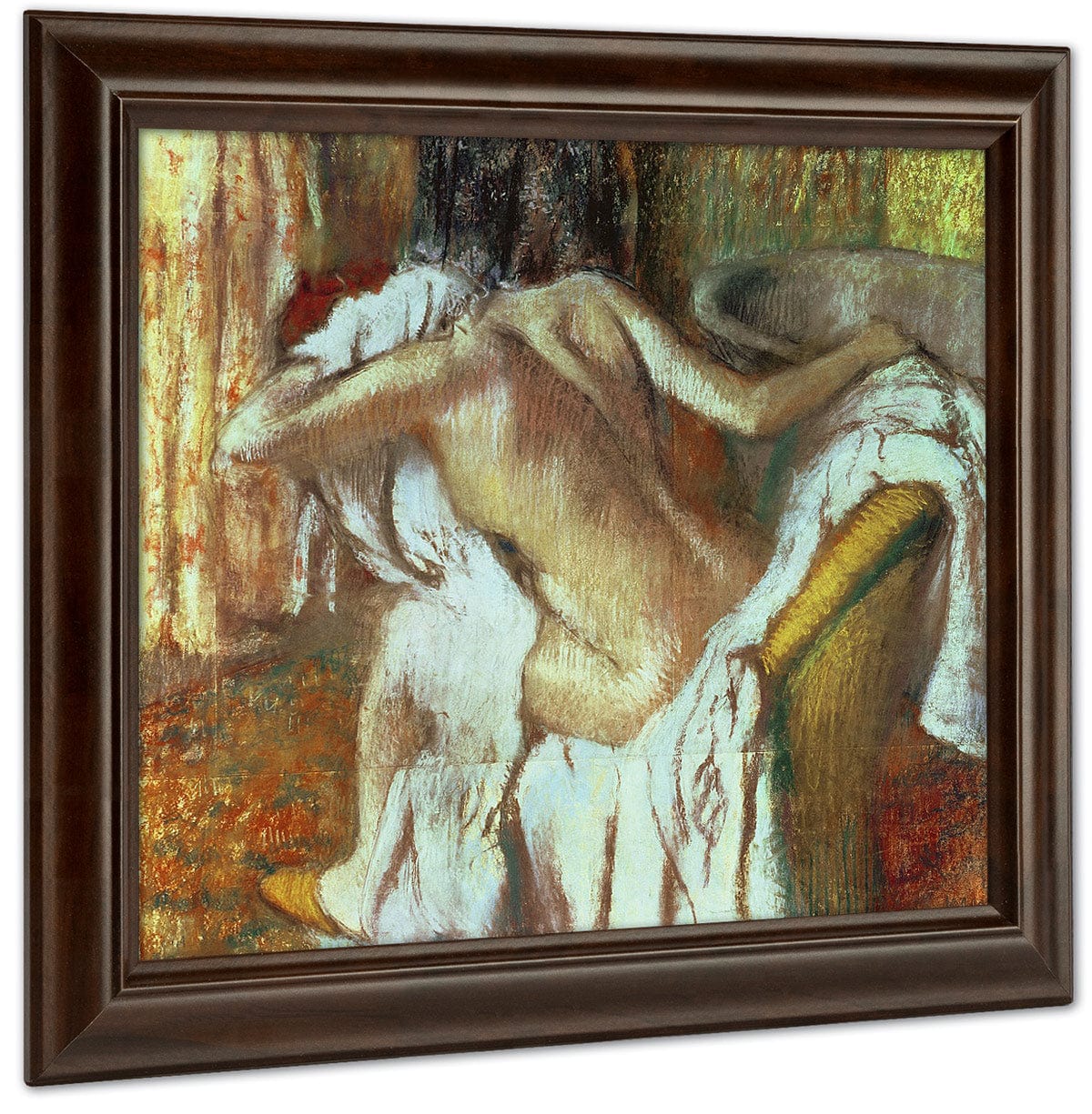 Woman Drying Herself 1 By Edgar Degas Fine Art Print