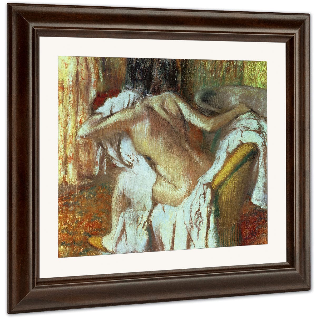 Woman Drying Herself 1 By Edgar Degas Fine Art Print