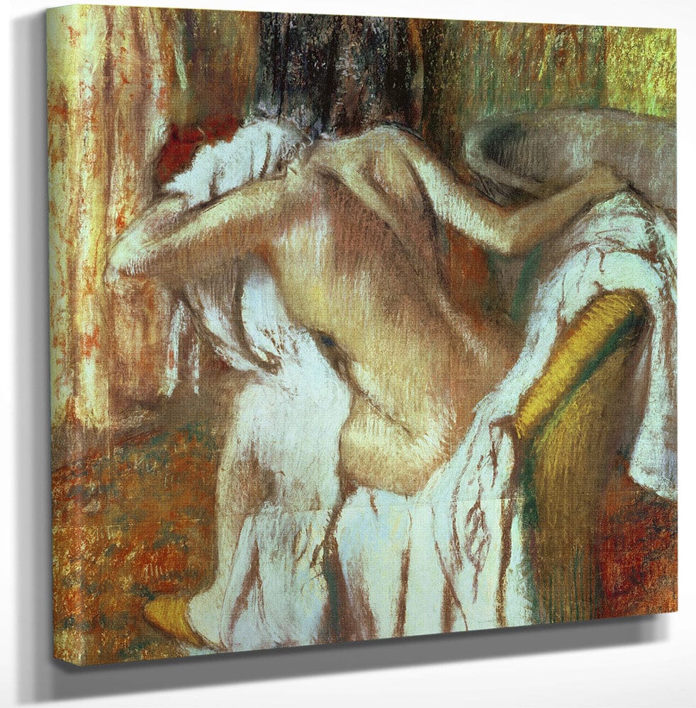 Woman Drying Herself 1 By Edgar Degas Fine Art Print