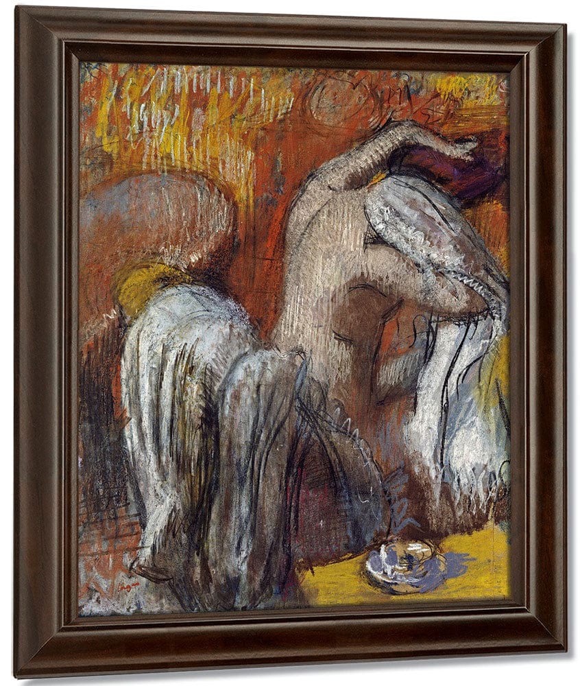 Woman Drying Herself By Edgar Degas Fine Art Print