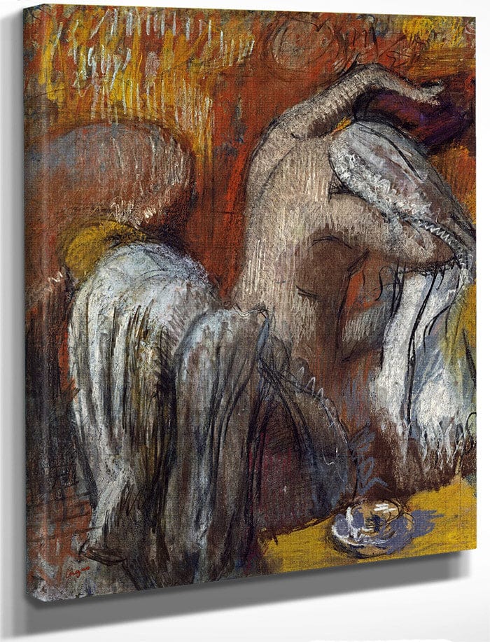 Woman Drying Herself By Edgar Degas Fine Art Print