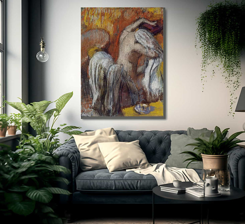 Woman Drying Herself By Edgar Degas Fine Art Print