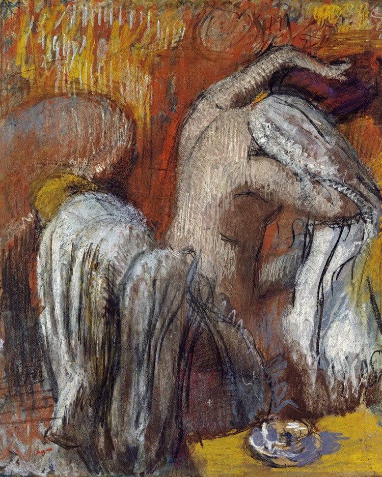Woman Drying Herself By Edgar Degas Fine Art Print